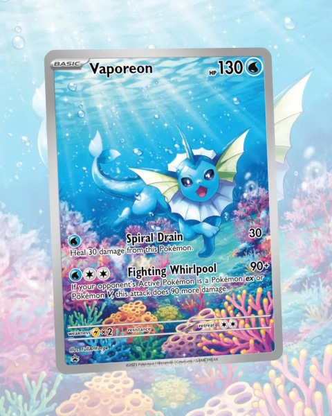 Vaporeon Custom Made Card Fan Art Card