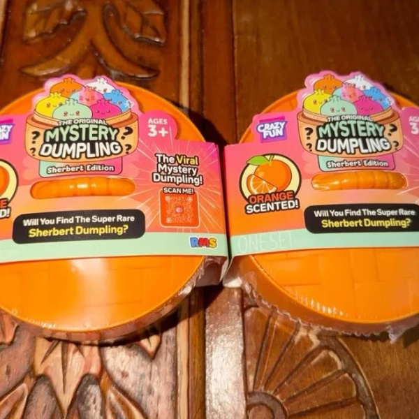Five Below (2 Pack) Orange Sherbert Mystery Squishy - The Viral Mystery Dumpling! - New Toys & Collectibles