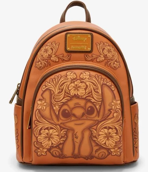 Loungefly Disney Lilo & Stitch Tonal Stitch Carving Mini Backpack - BoxLunch Exclusive