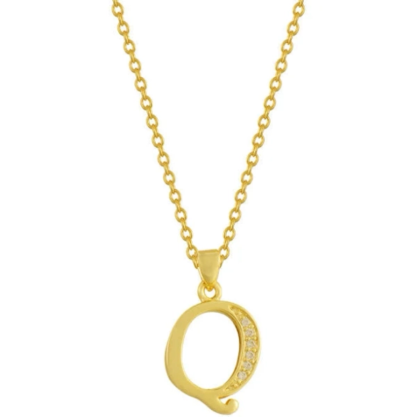 Gold Q Necklace