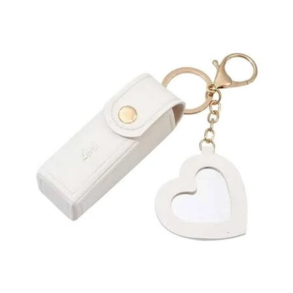 Lipstick Holder Keychain with Mirror, Portable Mini Storage Bag for Purse, Chic Lip Gloss Case and Coin Purse Accessories, Size: 1.18 x 3.54