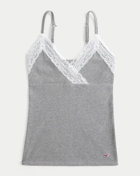 Wrap Lace Trim Layering Cami