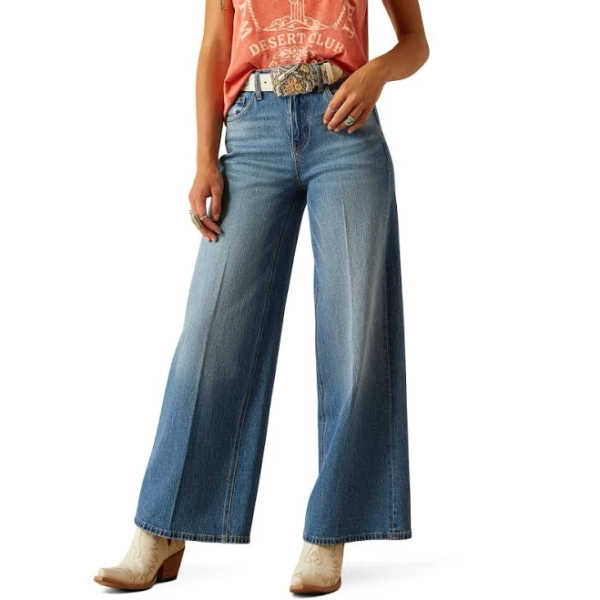 Ariat Women's Ultra High Rise Jazmine Wide Leg Jeans