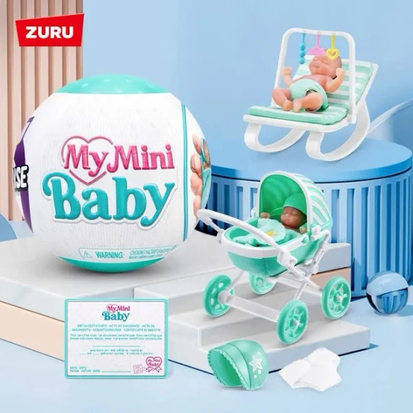 Zuru 5 Surprise My Mini Baby Miniature Baby Dolls Collectible Mystery Blind Egg 12 Styles To Collect