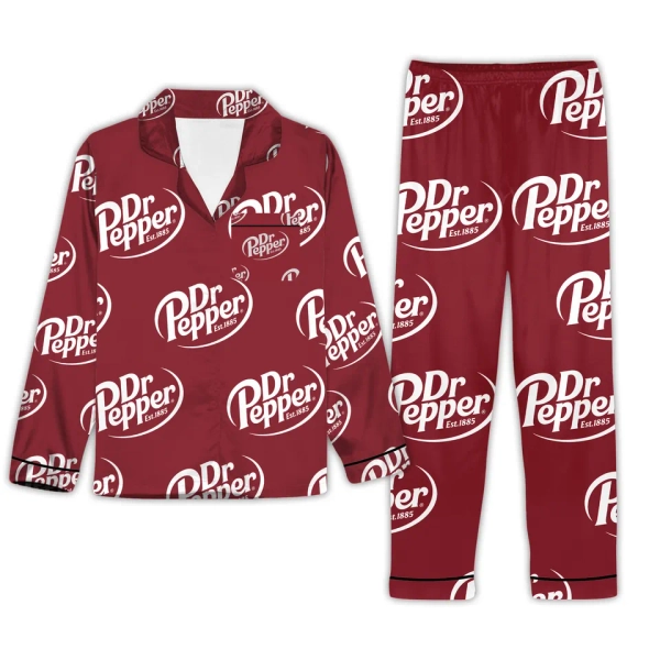 Dr Pepper Pajamas Set, Dr Pepper Womens Pajamas Kids's XS sold by Kimmie Late-Night | SKU 853467037 | Printerval