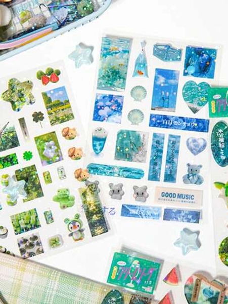 10pcs Retro-Style Pet Silhouette Stickers, Decorative Stickers Suitable For Gifts, Office, Home, Marking, Labels, Classrooms, Toys, Student Planner, DIY Crafts, And More',School Supplies,Back To School