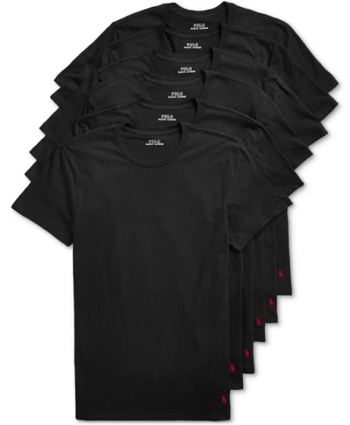 Ralph Lauren Men's 5+1 Free Bonus Classic-Fit Crewneck Undershirts Pack