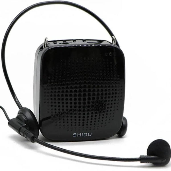 Voice Amplifier for Teachers with Headset Microphone, 15W Portable Voice Amplifier Bluetooth, Clear Sound Megaphone for Classroom, Teaching,