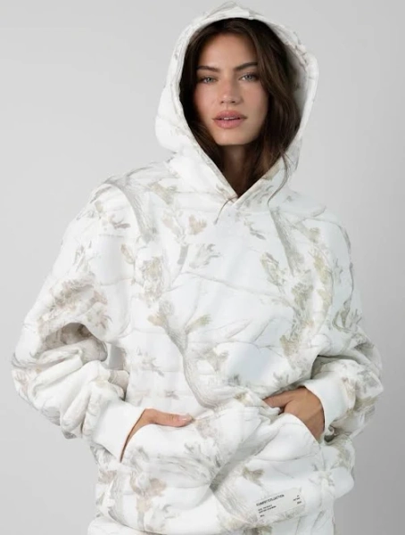 Comfrt - The Camo Hoodie - White Oak - unisex - Calming, Soft Fabric - Slightly Weighted - Oversized - Made for Stress & Anxiety