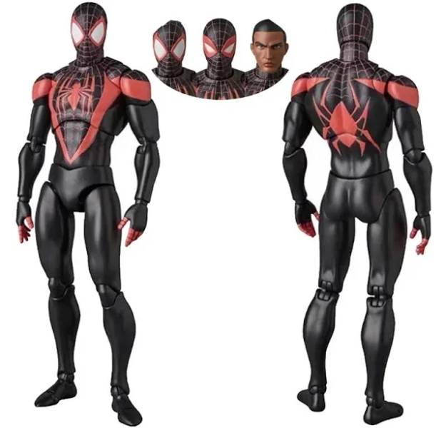 In Stock Ct Toys Spiderman Action Figure Miles Morales Mafex 092 Ultimate Comics Spider-man Shf