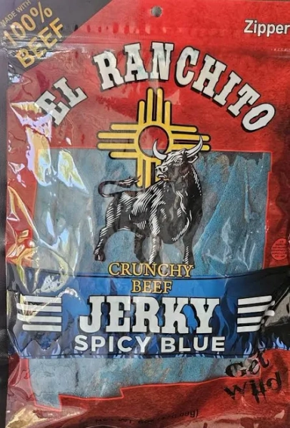 El Ranchito Crunchy Beef Jerky – Spicy Blue Takis , 6 Oz