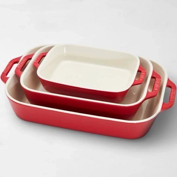 Staub 3-Piece Rectangular Baking Dish Set