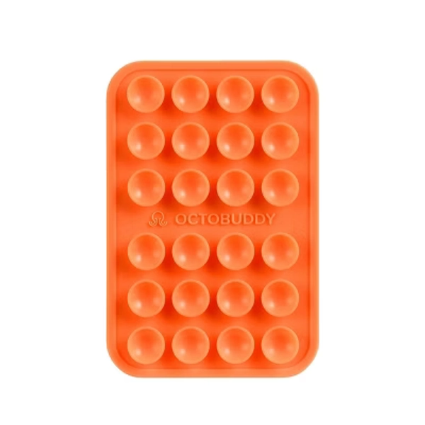 Octobuddy Silicone Suction Cup Phone Case Mount Classic - Orange