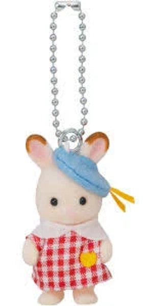 Calico Critters Chocolate Rabbit Key Chain