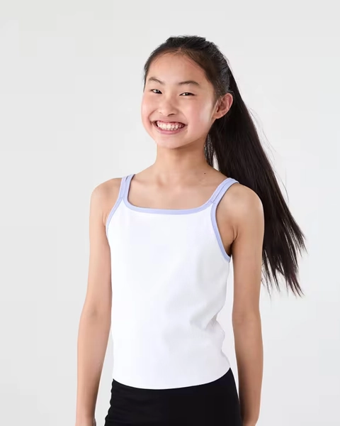 White Active Kids Tank
