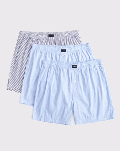 3-Pack Woven Logo Boxers