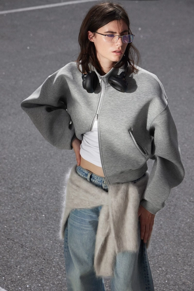 OVERSIZED SCUBA ZIP JACKET