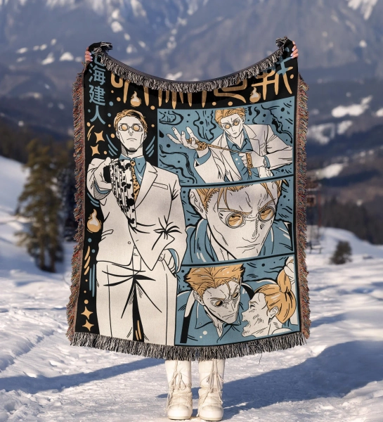 Anime Hand Woven Blanket | Woven Wall Hanging