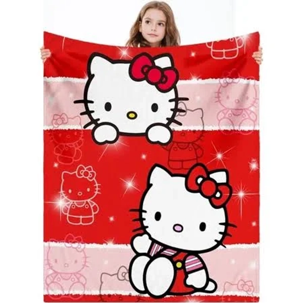 Hello Kitty Sanrio Soft Fluffy Cartooon Throw