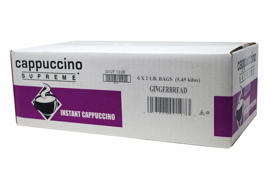 Gingerbread Instant Cappuccino Mix 6x2 Lb Case