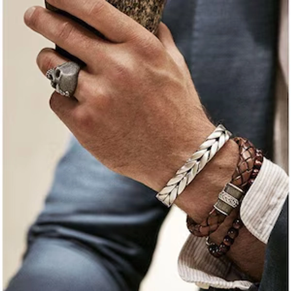 Virgo Men Silver Bracelet Zodiac Sign Bracelet Sterling Silver ...