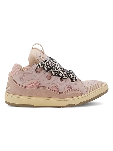 Leather Curb Sneakers
