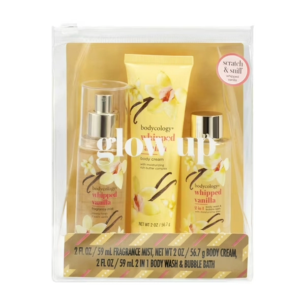 Bodycology Whipped Vanilla Body Care Gift Set, 3 Piece