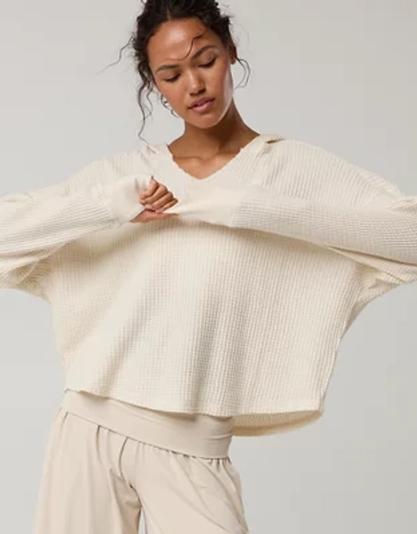 OFFLINE By Aerie Wow! Waffle Hoodie