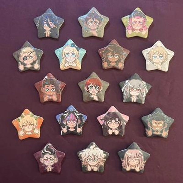Super Danganronpa 2 Star Pins