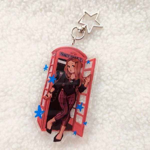 fancy that? cute acrylic Keychain inspired by pink pantheress