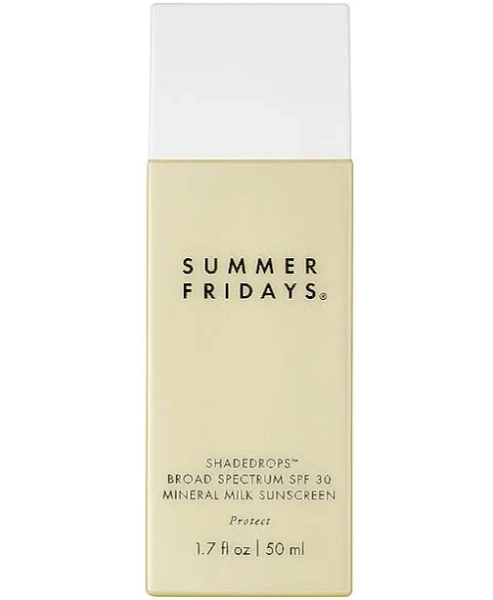 Summer Fridays ShadeDrops Broad Spectrum SPF 30 Mineral Milk Sunscreen