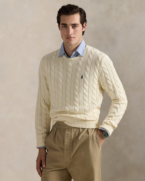 Cable-Knit Cotton Sweater | Ralph Lauren