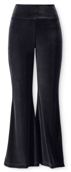 
	Black Velvet Boot Cut Pants - Pyramid Collection Fashions That Express Fantasy And Romantic Spirit
