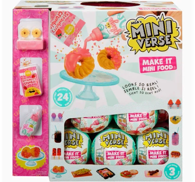 MGA's Miniverse Make It Mini Food Cafe Series 3 Mini Collectibles Complete Collection