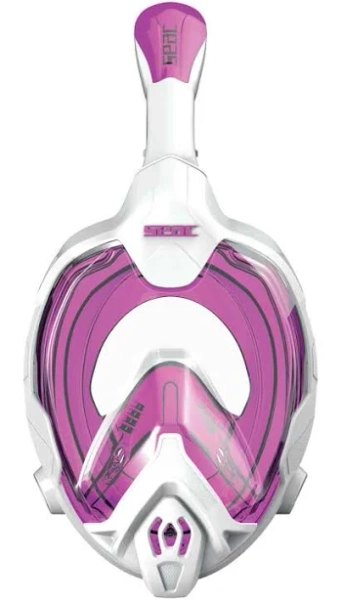 Full Face Snorkeling Mask Seac Magica Xs/S / White/Pink