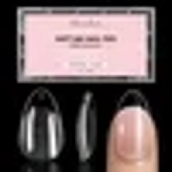 MelodySusie Short Almond Nail Tips, 300Pcs Clear Acrylic, Half Matte Full Cover Press on Nails for DIY Extension & Salon Use, 15 Sizes Pre-Shaped for Long-Lasting Manicure