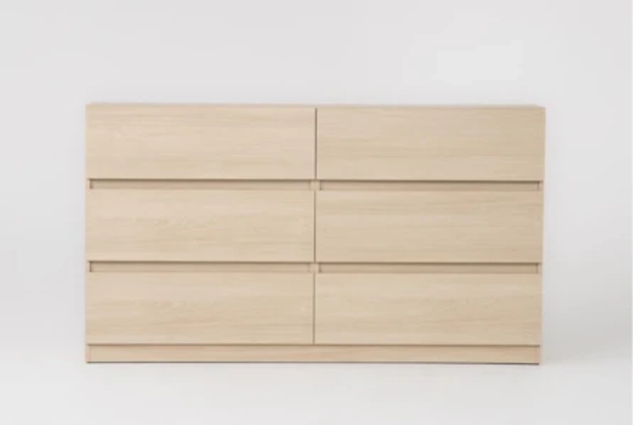 Elara Natural 6 Drawer Dresser