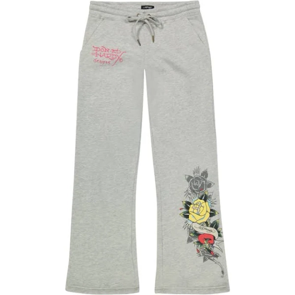 Ed Hardy Women's Heart Roses Sweatpants