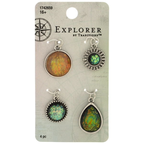Imitation Black Opal Charms