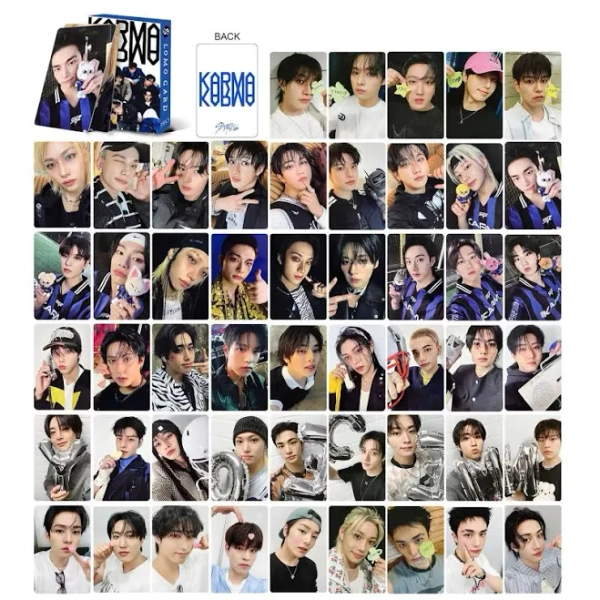 55pcs new Stray Kids small card KARMA album small card greeting card SKZOO peripheral LOMO card