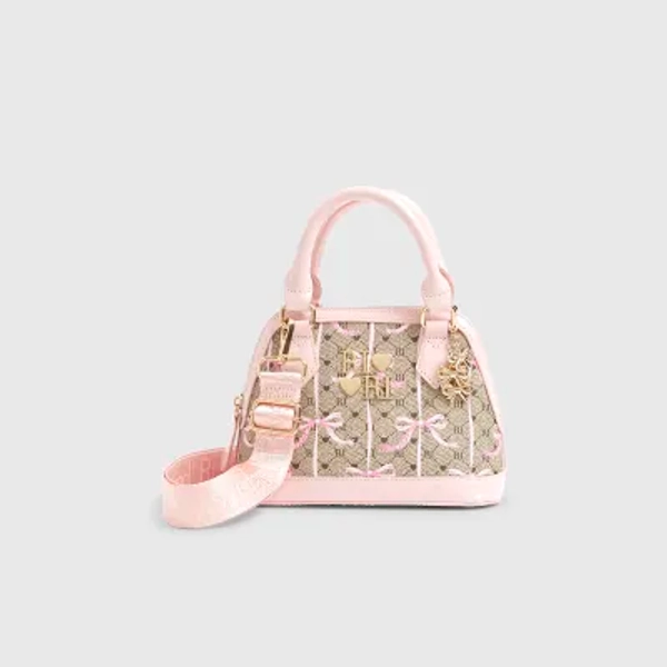 Brown Monogram Bow Tote Bag