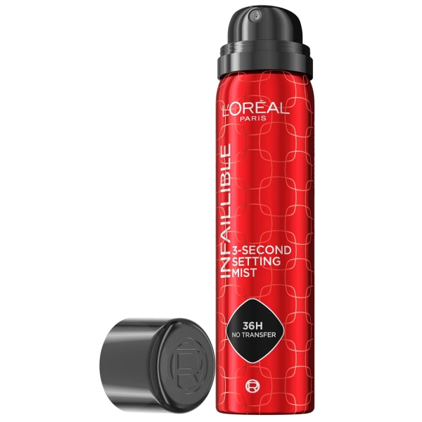 L'Oréal Paris Infallible 3-Second Makeup Setting Spray (Various Sizes)