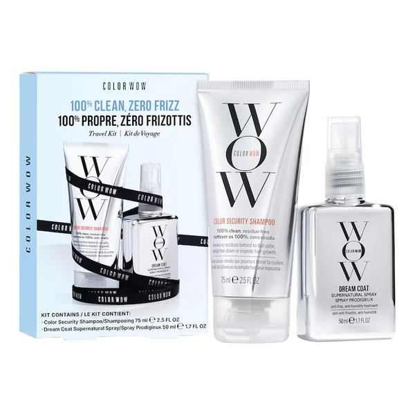 100% Clean, Zero Frizz - Set per la cura dei capelli in formato da viaggio