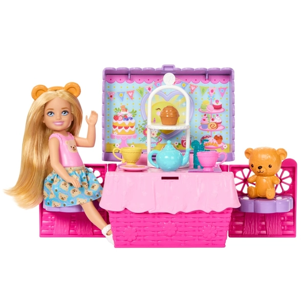 Barbie Family & Friends Playset Tea Party Picnic with Chelsea Doll