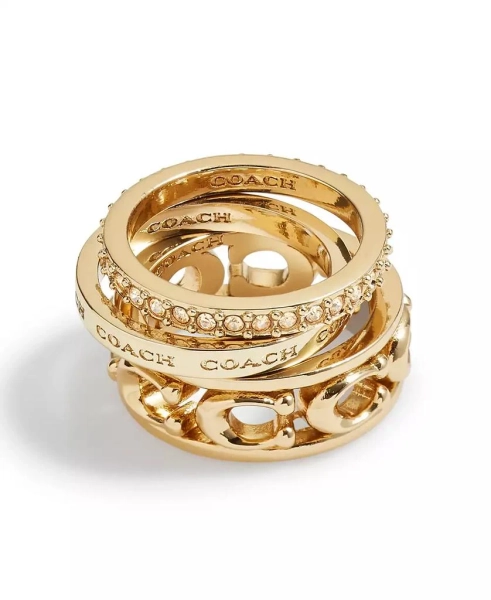 Signature Openwork Ring Set, 3 Pieces