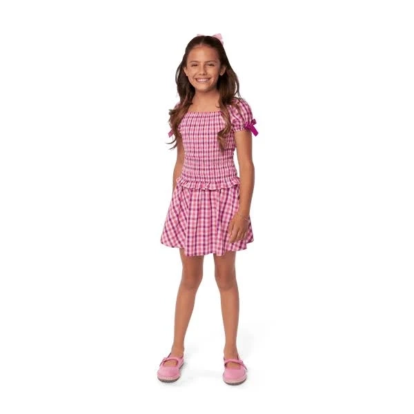 Raquel's Girls' Gingham Ruffle Outfit