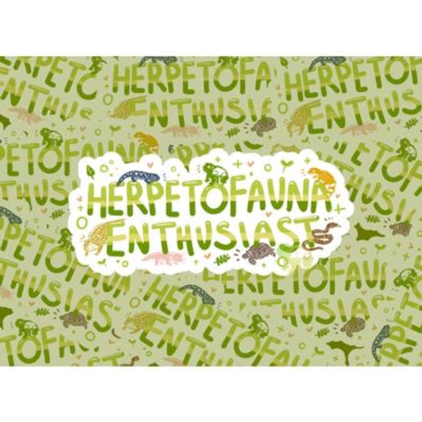 Herpetofauna Enthusiast 5" Bumper Die-Cut Vinyl Sticker