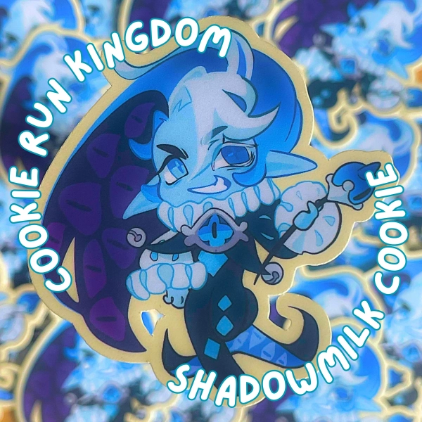 shadowmilk cookie - Cookie run kingdom Vinyl sticker - Weather proof.