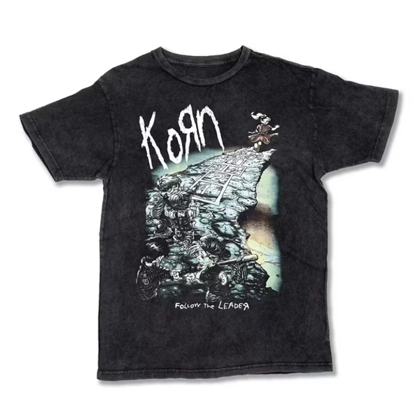 Vintage Korn See You On The Other Side Washed T-Shirt, Retro Rock Band Tee, Heavy Metal Graphic Shirt, Unisex Grunge Concert Merch, Gothic Streetwear Shirt for Fans Large
