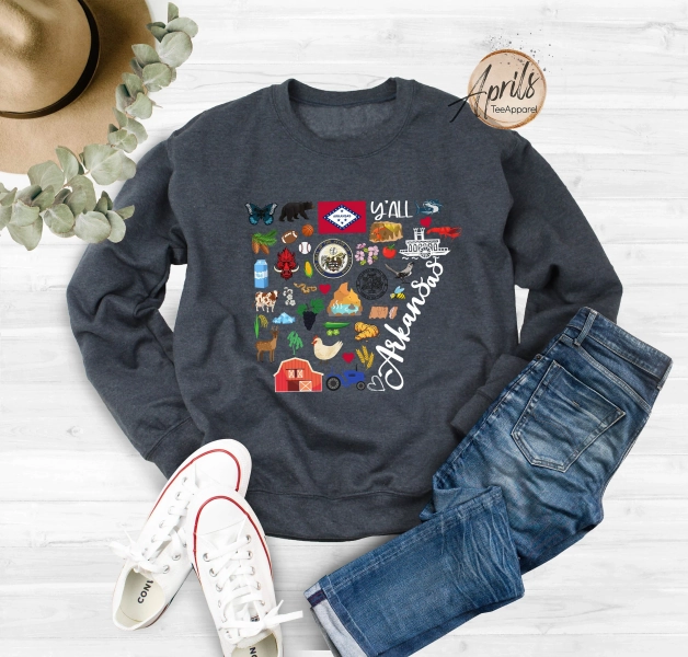 Arkansas State Sweatshirt, Arkansas Trip Hoodie, Travel Gift
